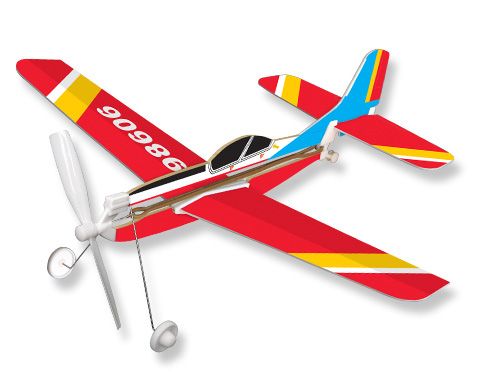 Lyonaeec Trainer 2 x PA28 Archer Rubber Band Powered  Model Light Plane Kit 